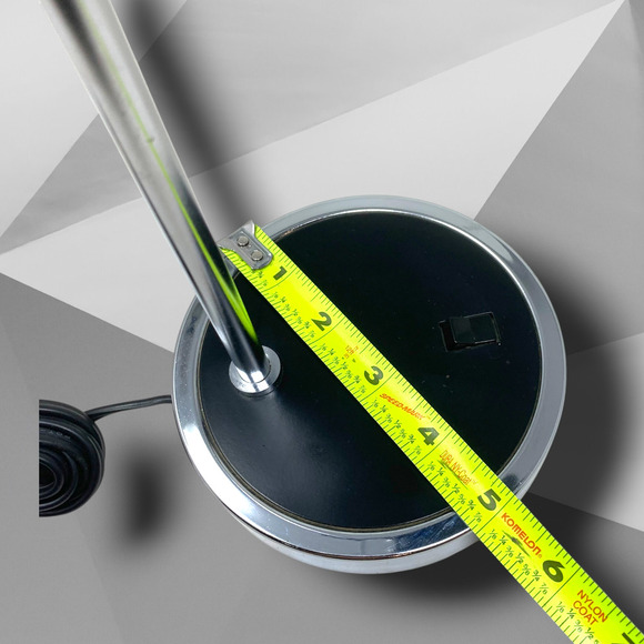 Vintage Hamilton Industries H-7 Eyeball Orb Desk Lamp Light Black Chrome MCM - Picture 8 of 9